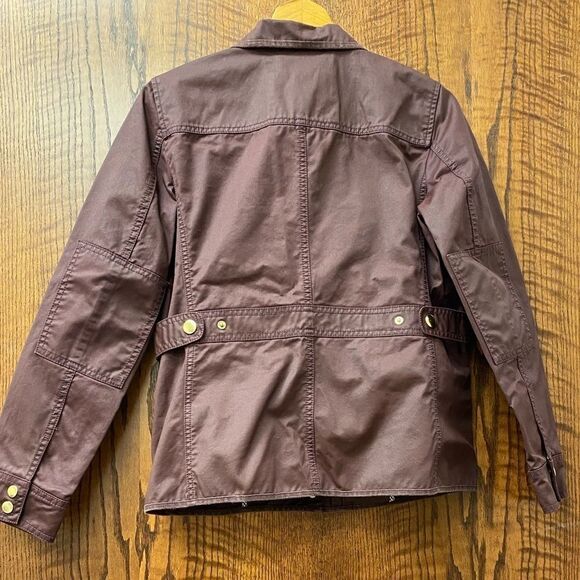 J. crew deep burgundy and gold‎ downtown jacket - Picture 7 of 8